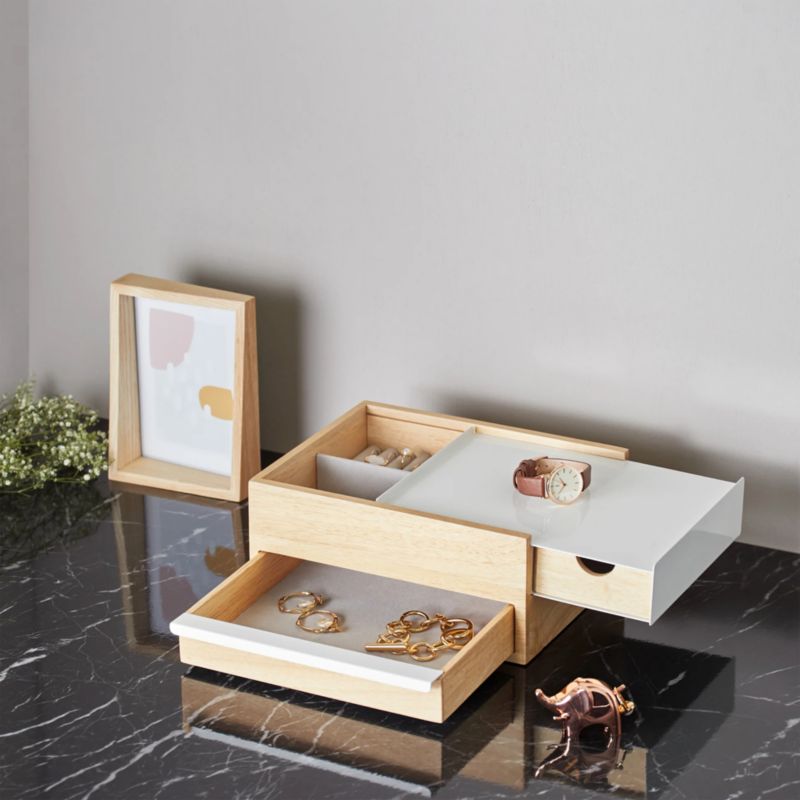 Umbra Stowit White and Neutral Jewelry Box Storage - image 2 of 5