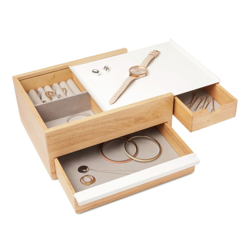 Umbra Stowit White and Neutral Jewelry Box Storage - image 4 of 5