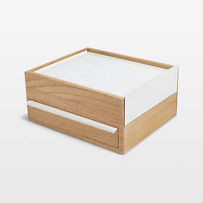 Umbra Stowit White and Neutral Jewelry Box Storage