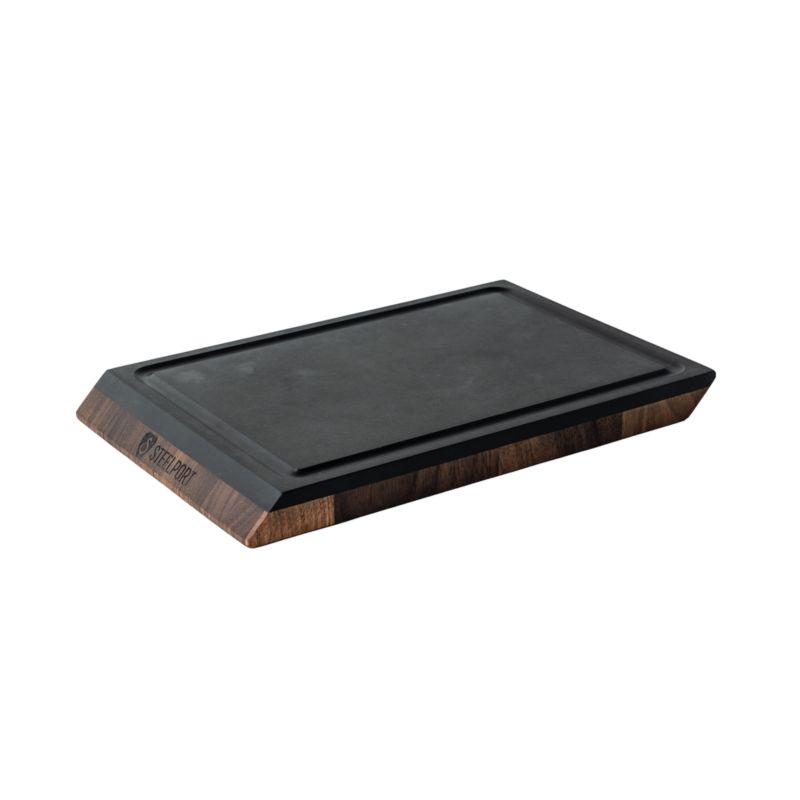 STEELPORT SteelCore Walnut End-Grain Cutting Board, 9"x6" - image 5 of 7
