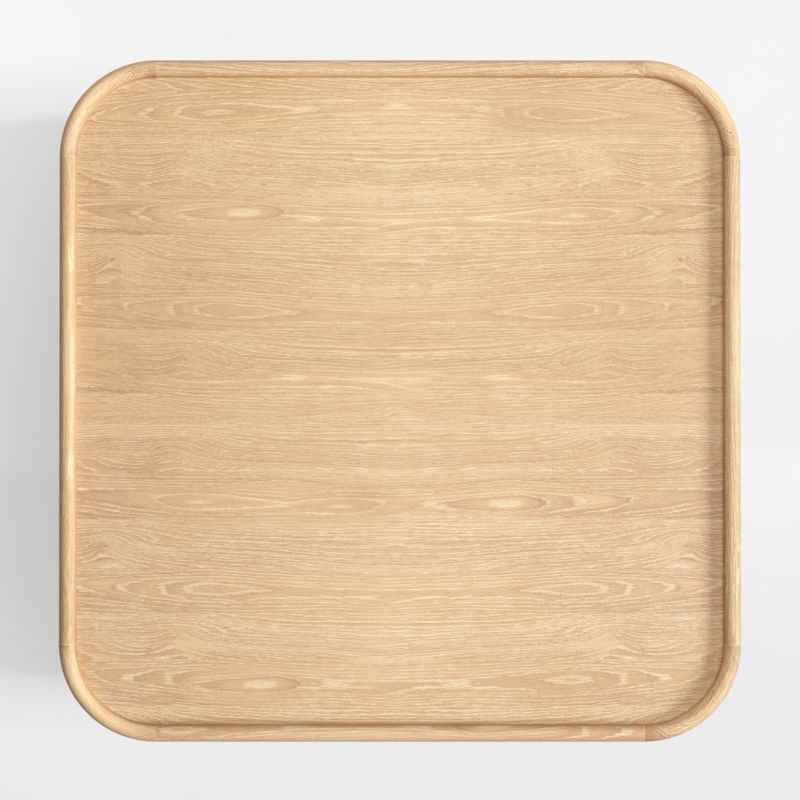 Stratton Natural Oak Wood 42" Square Coffee Table - image 2 of 4
