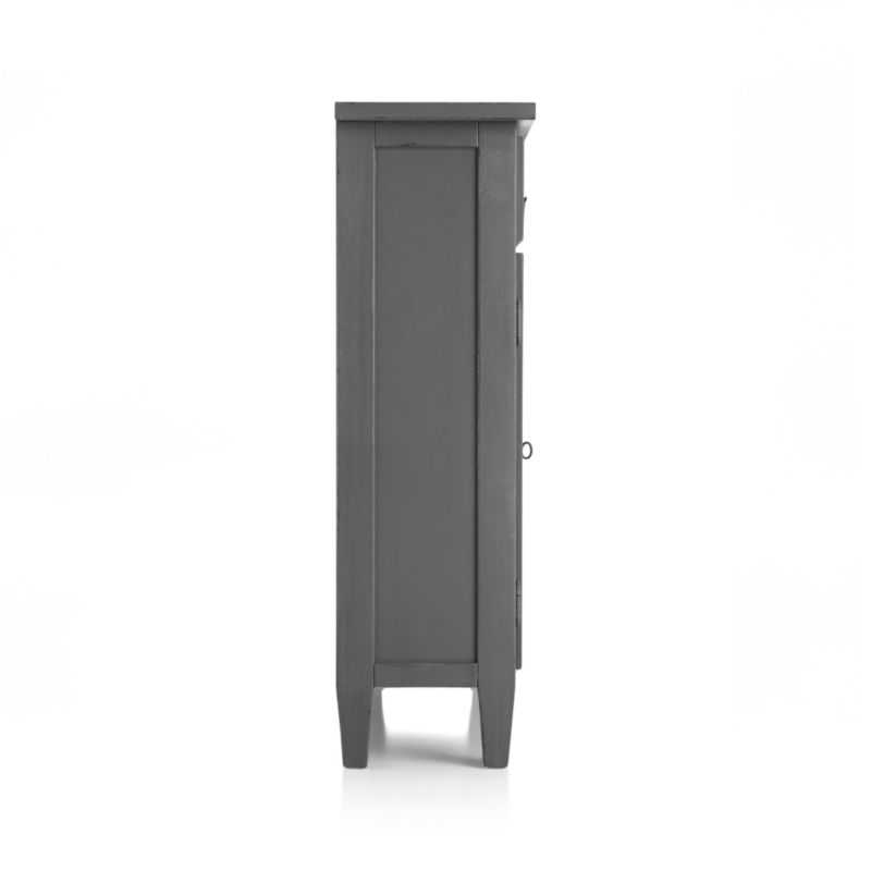 Stretto Grey Entryway Cabinet + Reviews | Crate & Barrel