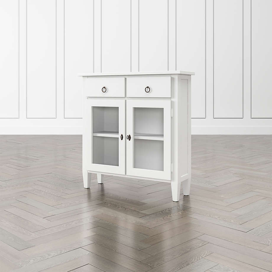 Stretto White Entryway Cabinet Reviews Crate And Barrel