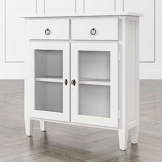 Stretto White Entryway Cabinet