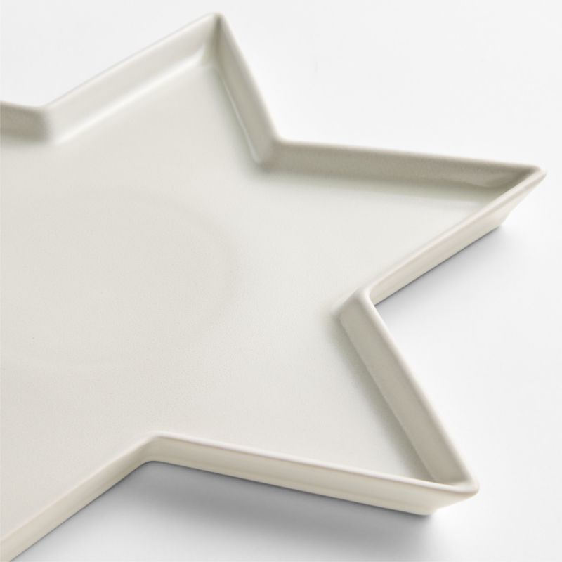 Star of David Cream Platter Bowl - image 3 of 4