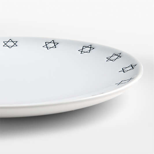 Star of David Hanukkah Stoneware Dinner Plate