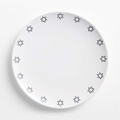 Star of David Hanukkah Stoneware Dinner Plate