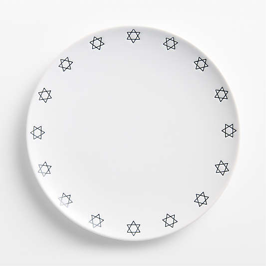 Star of David Hanukkah Stoneware Dinner Plate