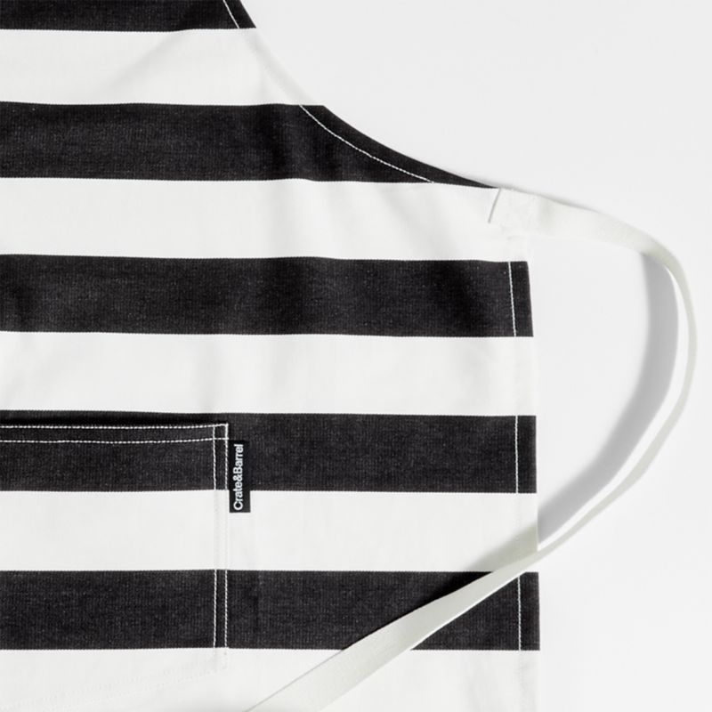 Stripe Black Organic Cotton Apron - image 4 of 6