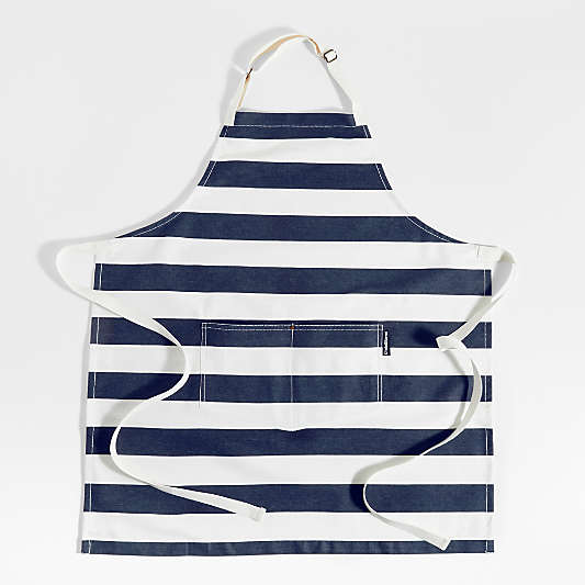 Stripe Indigo Organic Cotton Apron