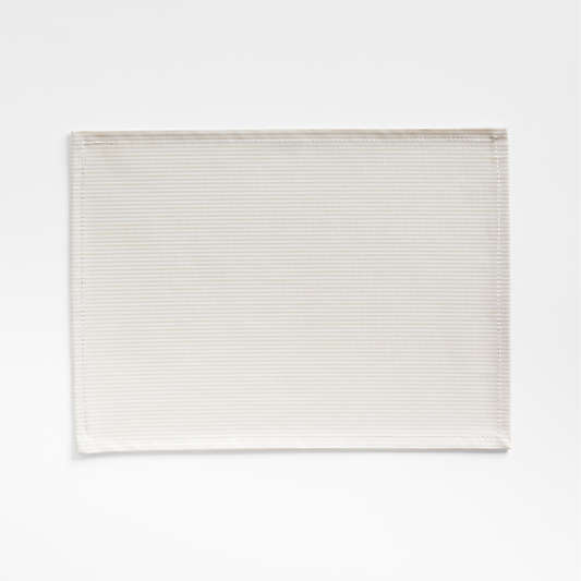 Easy-Clean Striped Natural Placemat