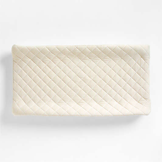 Comfy Tee Whisper Stripe Natural 100% Organic Cotton Jersey Baby Changing Pad Cover