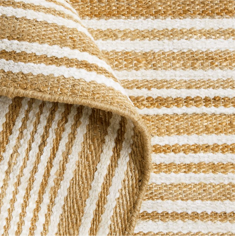 Striped Chenille Ivory Kids Area Rug 8x10 - image 7 of 11