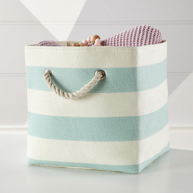 View Stripes Around Mint Cube Bin details