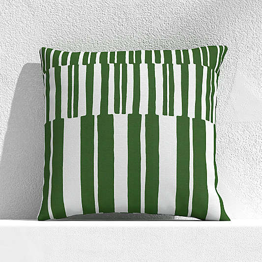 Striped Lines Cactus 20" Outdoor Pillow