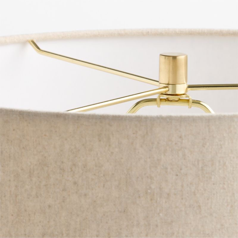 Strata Travertine Table Lamp with Fabric Shade 24.5" - image 2 of 5