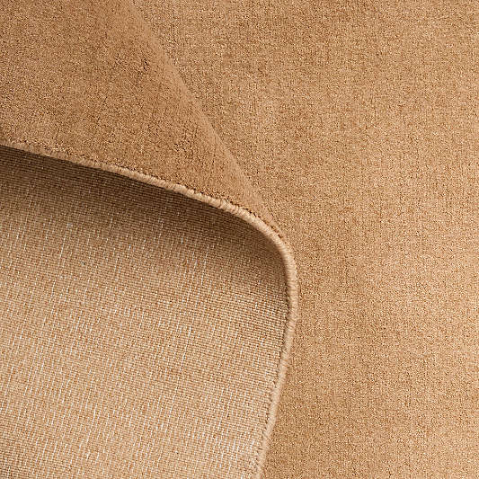 Stratton Performance Handwoven Camel Brown Rug Swatch 12"x18"