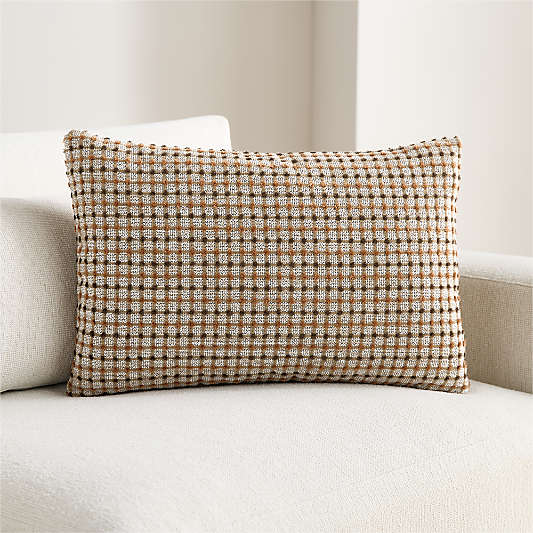 Strung 24"x16" Brulee Brown Throw Pillow Cover by Venus Williams