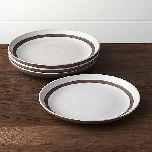 Set of 4 Studio Dark Clay Salad Plates