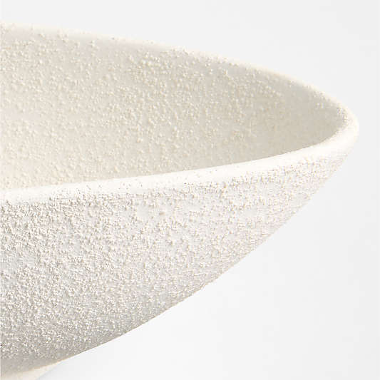 Studio White Ceramic Long Decorative Bowl
