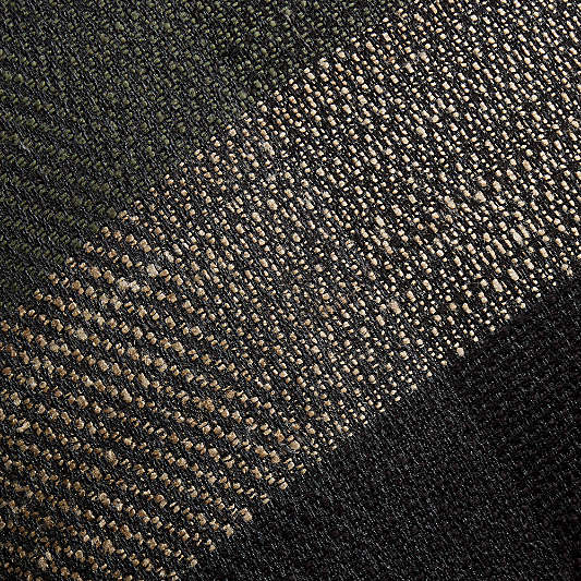 Stowell Cotton, Wool and Silk Blend 20"x20" Olive Green Throw Pillow Cover