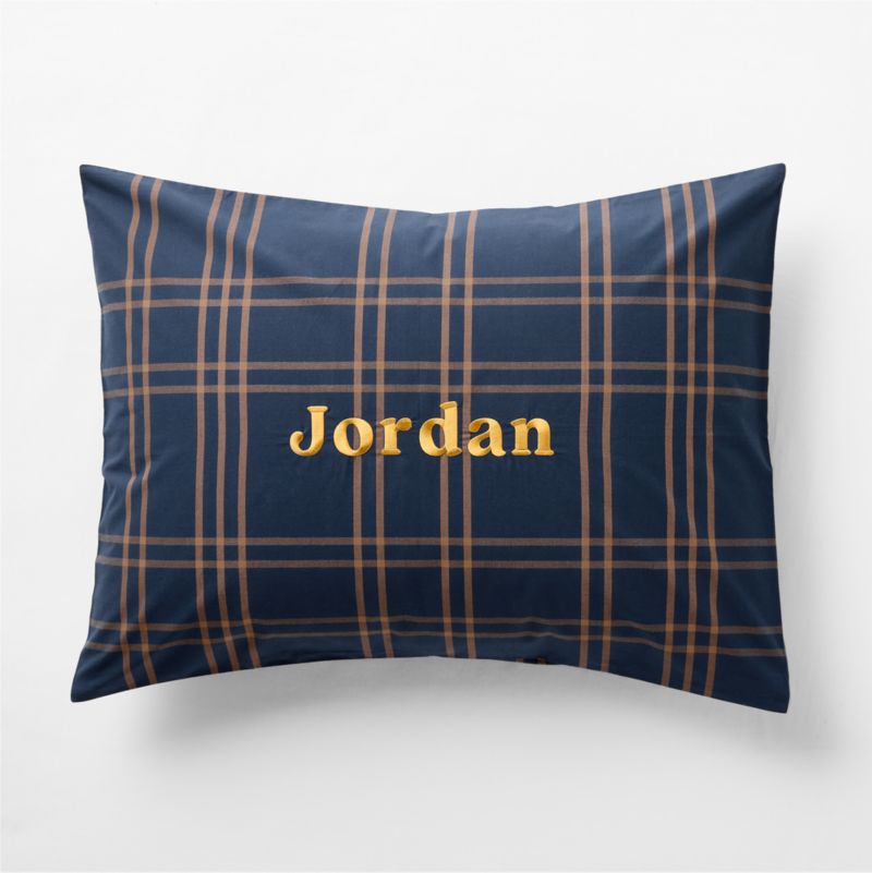 Stax Kids Deep Indigo Organic Yarn Dyed Kids Pillow Sham - image 2 of 4