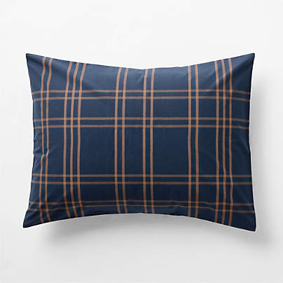 Stax Deep Indigo Organic Yarn Dyed Kids Pillow Sham