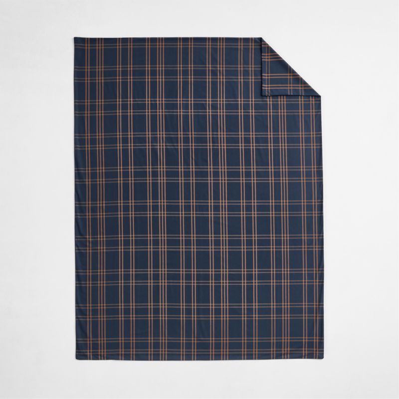 Stax Kids Deep Indigo Organic Yarn Dyed Kids Full/Queen Duvet Cover - image 2 of 7