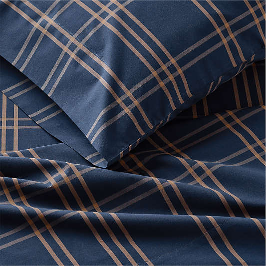 Stax Deep Indigo Organic Yarn Dyed Kids Sheet Set