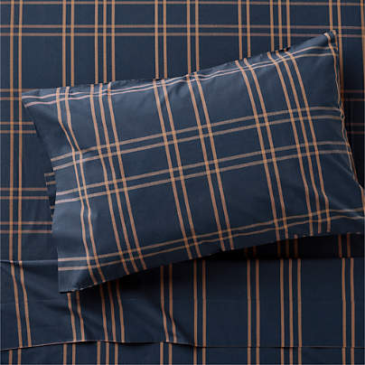Stax Deep Indigo Organic Yarn Dyed Kids Twin Sheet Set