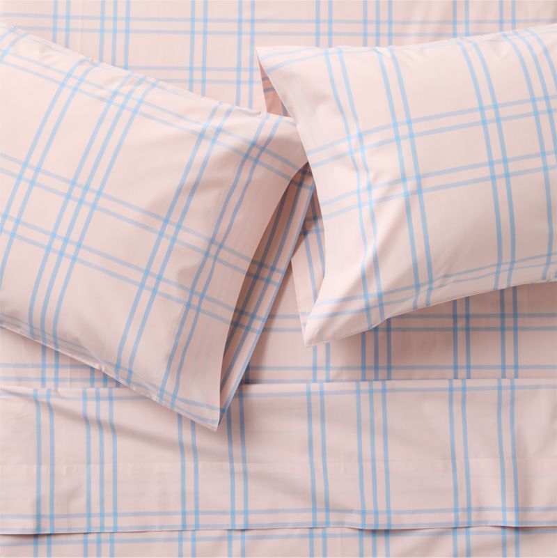 Stax Kids Lilac Rose Organic Yarn Dyed Kids Twin Sheet Set - image 4 of 9