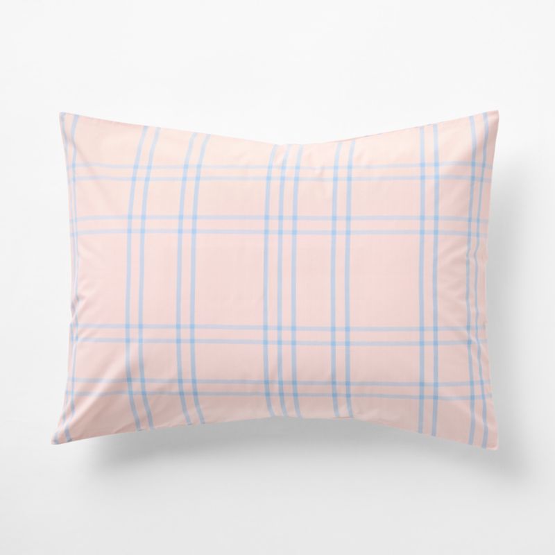 Viewing product image Stax Kids Lilac Rose Organic Yarn Dyed Kids Pillow Sham - image 1 of 3