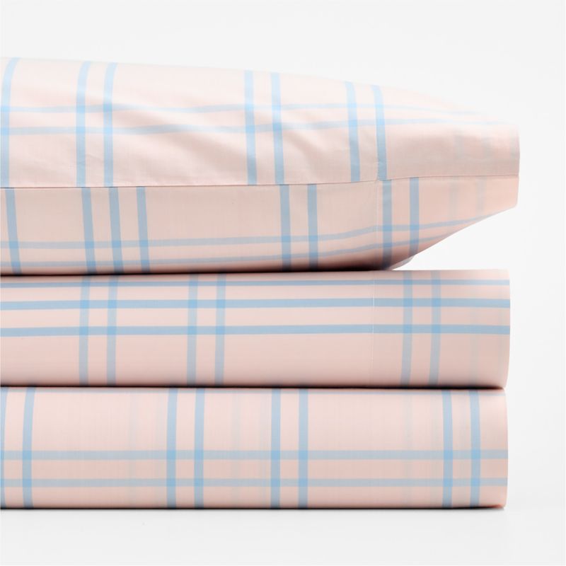 Stax Kids Lilac Rose Organic Yarn Dyed Kids Twin Sheet Set - image 1 of 9