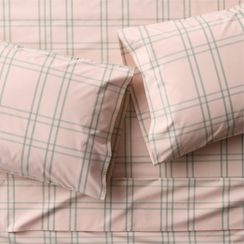 Stax Pale Pink 100% Organic Cotton Kids Twin Sheet Set - image 3 of 6