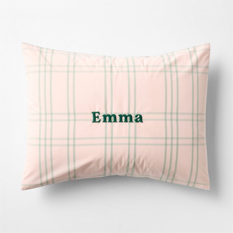 Stax Pale Pink 100% Organic Cotton Kids Pillow Sham - image 1 of 2