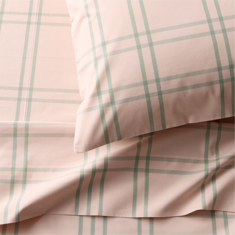 Stax Pale Pink 100% Organic Cotton Kids Twin Sheet Set - image 1 of 6