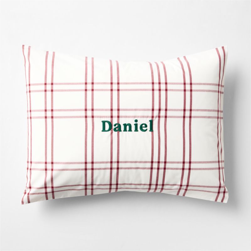 Stax Luminous Red 100% Organic Cotton Kids Pillow Sham - image 1 of 2