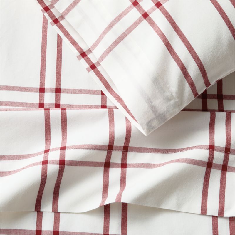 Stax Luminous Red 100% Organic Cotton Toddler Sheet Set - image 2 of 3
