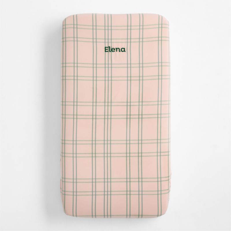 Stax Pale Pink 100% Cotton Baby Crib Fitted Sheet - image 3 of 7