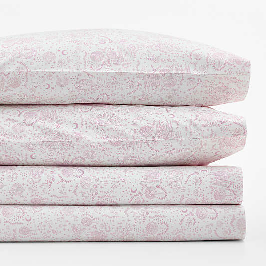 Stay Cool Enchanted Dreams 100% Organic Cotton Kids Full Sheet Set