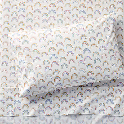 Stay Cool Gemma Rainbow 100% Organic Cotton Kids Twin Sheet Set