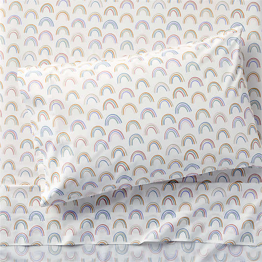 Stay Cool Gemma Rainbow 100% Organic Cotton Kids Twin Sheet Set