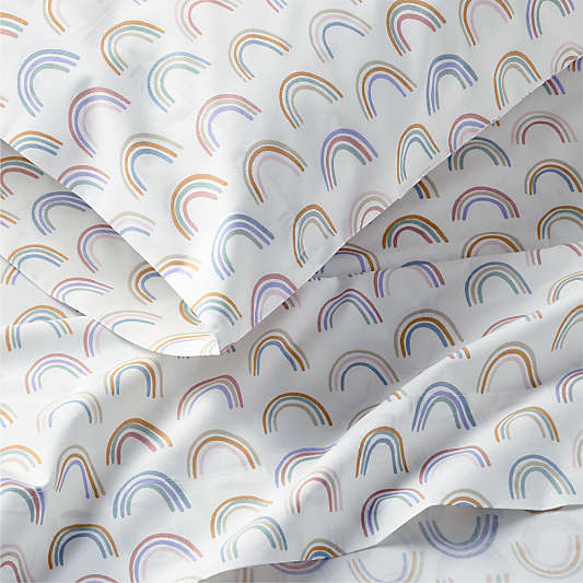 Stay Cool Gemma Rainbow 100% Organic Cotton Kids Sheet Set