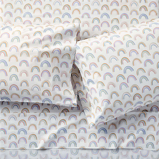 Stay Cool Gemma Rainbow 100% Organic Cotton Kids Sheet Set