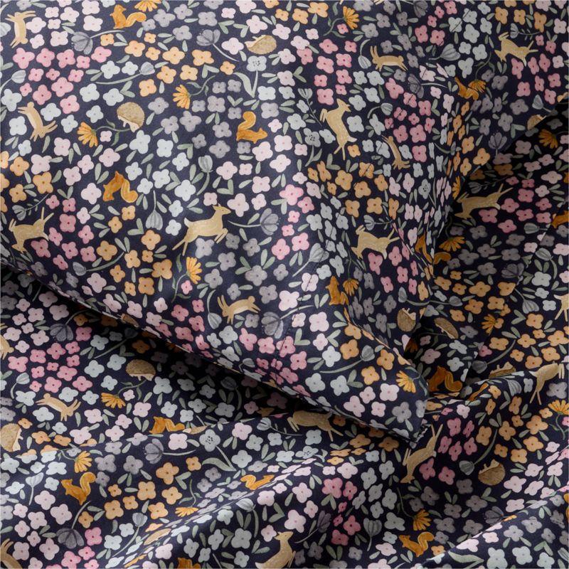 Stay Cool Midnight Wonderland Prairie 100% Organic Cotton Kids Queen Sheet Set - image 1 of 4