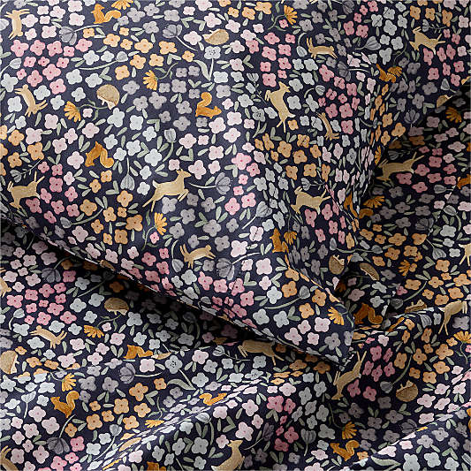 Stay Cool Midnight Wonderland Prairie 100% Organic Cotton Kids Sheet Set