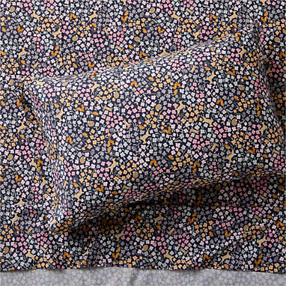 Stay Cool Midnight Wonderland Prairie 100% Organic Cotton Kids Twin Sheet Set