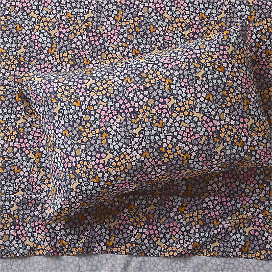 Stay Cool Midnight Wonderland Prairie 100% Organic Cotton Kids Twin Sheet Set