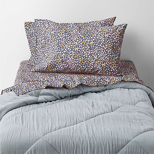 Stay Cool Midnight Wonderland Prairie 100% Organic Cotton Kids Full Sheet Set