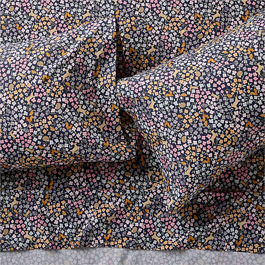 Stay Cool Midnight Wonderland Prairie 100% Organic Cotton Kids Sheet Set